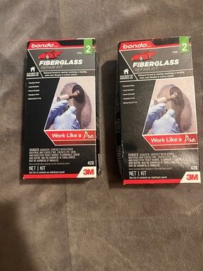 Bondo Fiberglass Repair Kit (2) - Black/Red Packaging